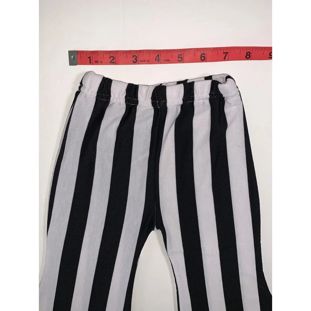 Kids Baby Blossom‎ Black White Stripe Bell Bottom Pants Toddler 12 18M